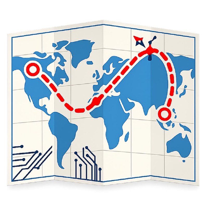 RoamBook family travel map app logo